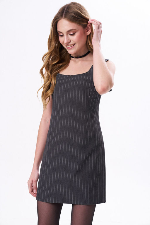 Платье KaVari 1104.1 серый в полоску  фото 8