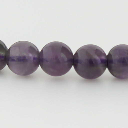 Аметист темный 6мм, браслет "Классика" длина 18см