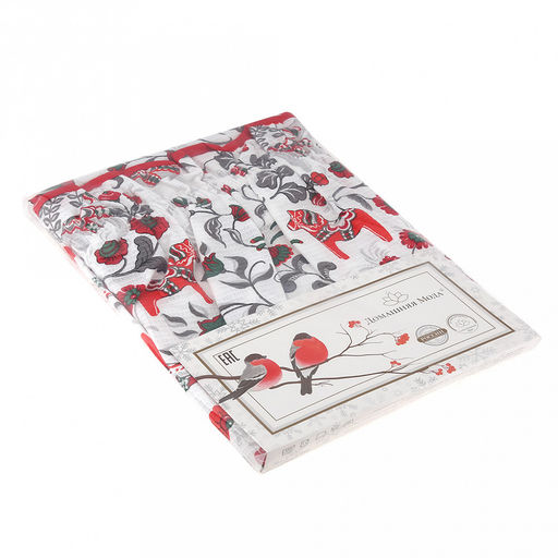 Парео для бани и сауны "Лошадка" 148х85см, вафельное полотно, хлопок 100%, плотность 245г/м2, упаковка п/э классическая 28х41см, "Символ 2026 года", "Домашняя мода" (Россия)