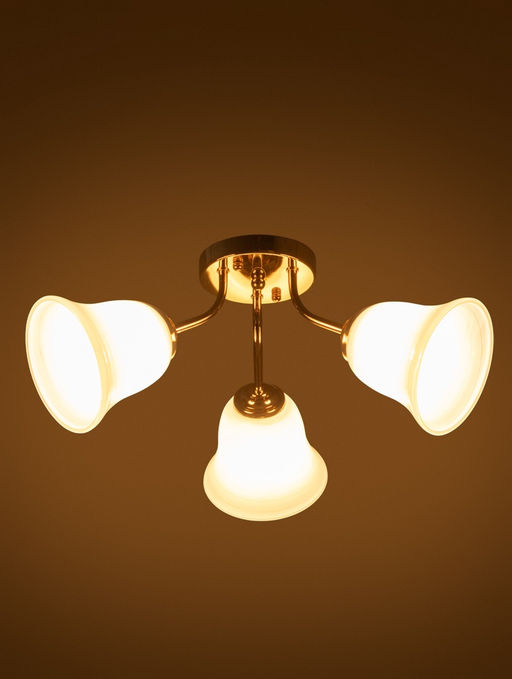 Люстра ЭкономСвет 20130/3GD, 3×40 Вт, E27, 50×50×20 см, золотая