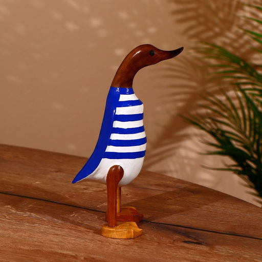 Сувенир «Утка в тельняшке», 25 см, дерево