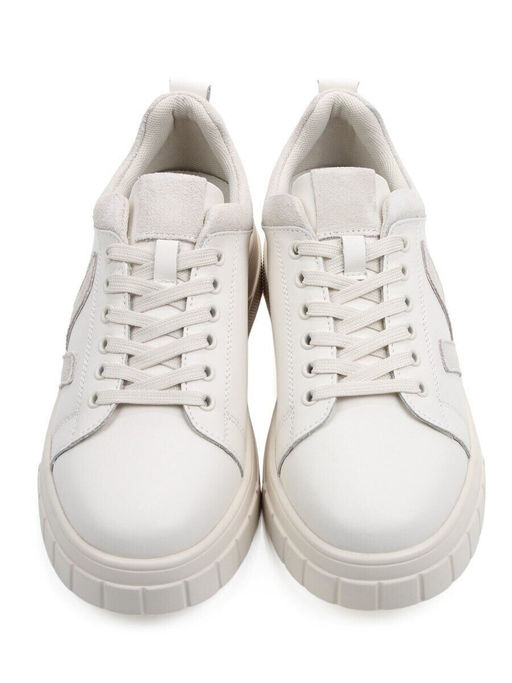 03-YС354-3 LT. BEIGE Полуботинки спортивные женские (натуральная кожа, натуральная замша)