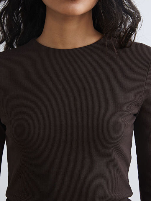 Bisiklet Yaka Fitilli Kad?n Body