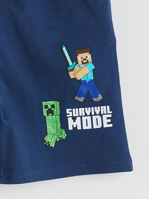 Шорты Minecraft для мальчика принт эластичный пояс