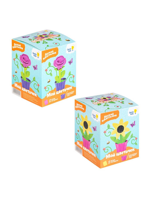 Набор для детской лепки из легкого пластилина "Мой цветочек"