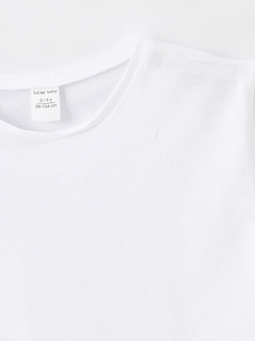 Bisiklet Yaka K?sa Kollu Basic K?z Bebek Ti??rt - Waikiki фото 2