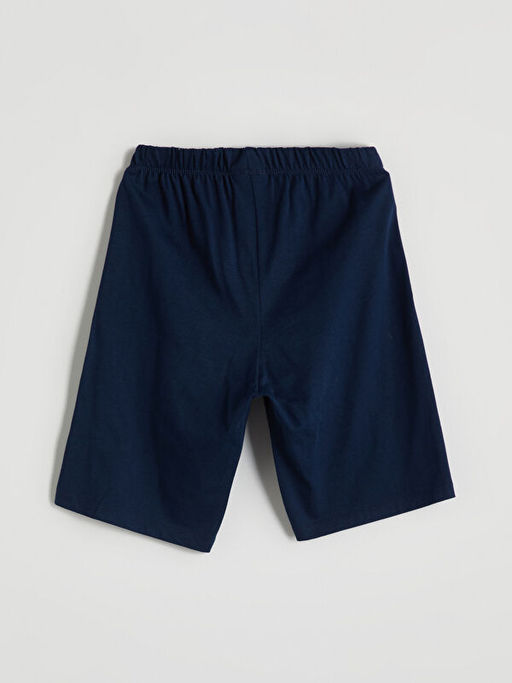 Beli Lastikli Yaz? Bask?l? Erkek ?ocuk Pijama ?ort