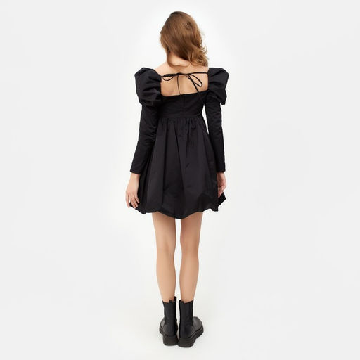 Платье женское короткое MINAKU: PartyDress, чёрное, размер 42-44