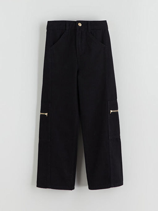 Wideleg K?z ?ocuk Kargo Pantolon