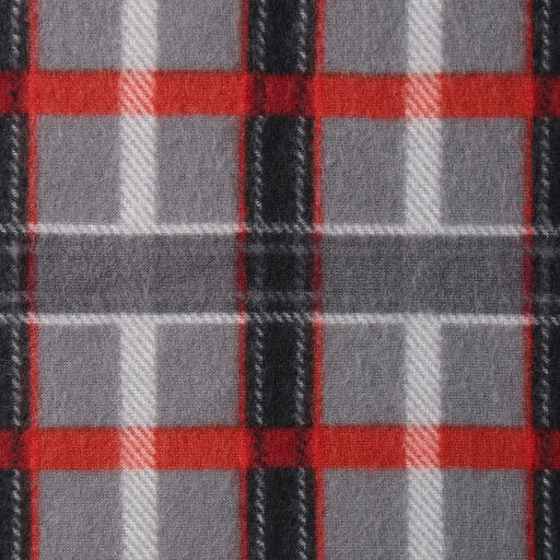 Плед Sherlock 140х200см, цвет серо-красный, флис 180г/м пэ - Belezza фото 2