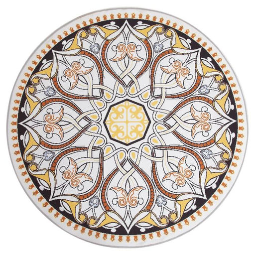 Ковер Этель Узорная графика d=120 см, 700г/м2  фото 2