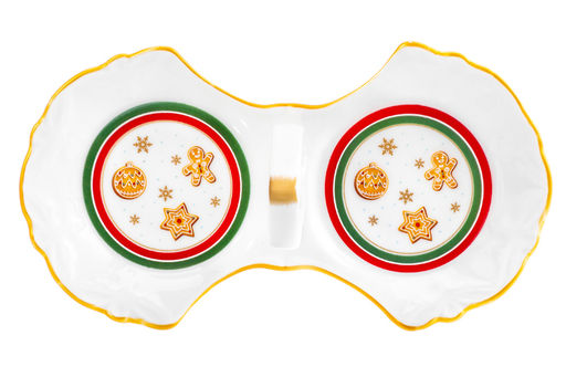 Набор д/специй 2 пр Новогодняя елка 16,5*9*7,5 см, на подставке, NEW BONE CHINA - Elan gallery фото 10