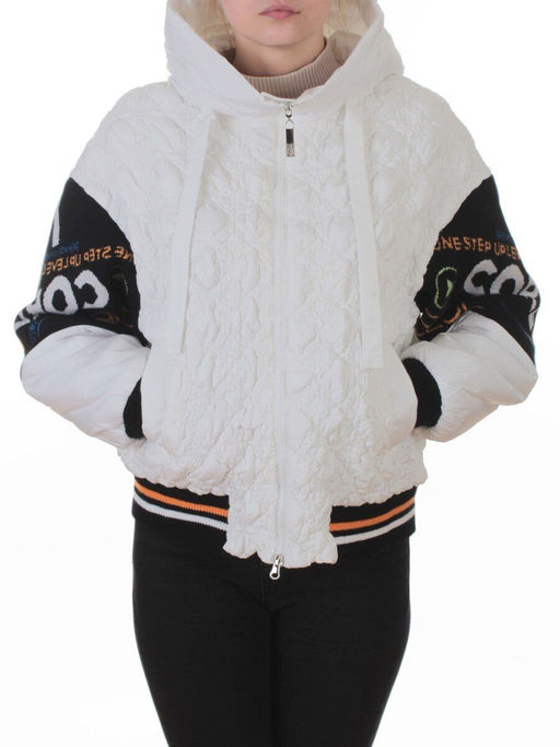 705 WHITE Куртка демисезонная женская (100 гр. синтепон) - Fashion фото 3