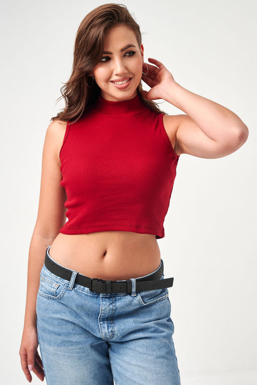 52714 топ укороченный с горлом - Натали фото 59