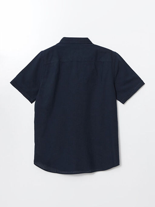 Regular Fit Keten Kar???ml? Erkek G?mlek