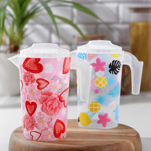 Кувшин Цветочный узор, 1 л, цвет МИКС - Simaland фото 3