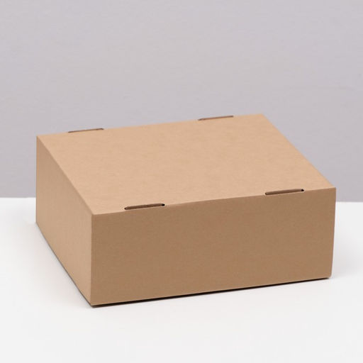 Цена за 5 шт. Коробка сборная, крышка-дно, бурая 25 х 21 х 10 см - Simaland фото 2