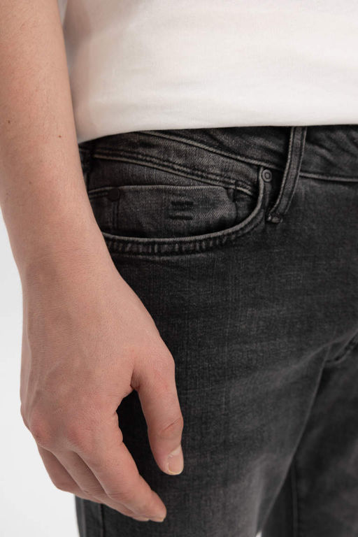 Pedro Slim Fit Джинсовые брюки узкого кроя с нормальной талией и узкими штанинами - Defacto фото 5