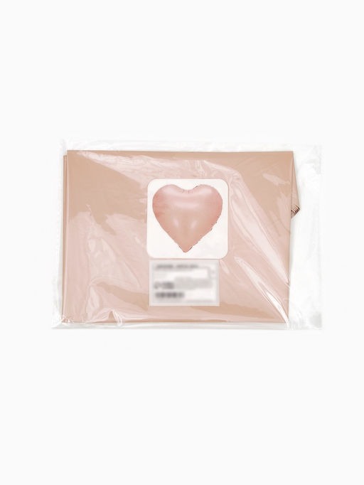 Цена за 2 шт. Воздушные шары фольгированные 17" "Сердце" цвет розовый сатин, набор 5 штук