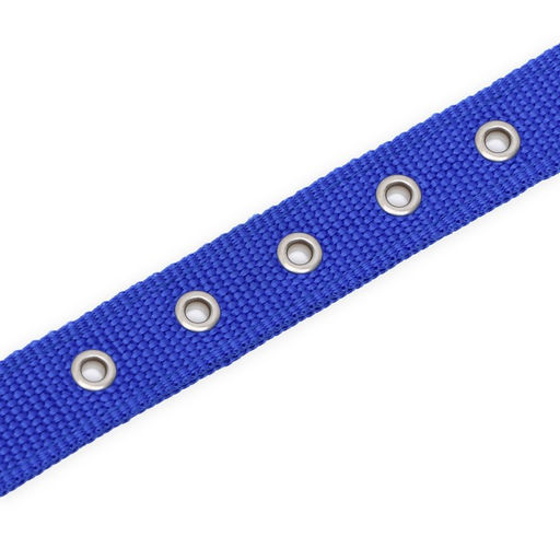 Ошейник двухслойный с вертлюгом, 58 х 3 см, полиэстер, синий - Пижон фото 8