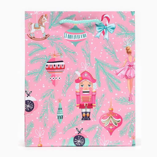 Цена за 2 шт. Пакет подарочный новогодний ламинированный «Щелкунчик», 18×22.3×10 см