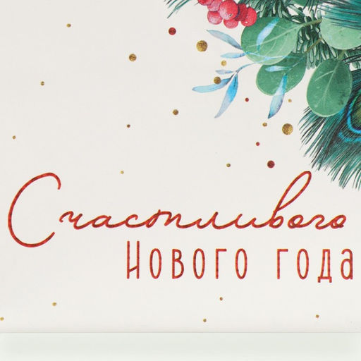 Пакет подарочный крафтовый Счастье в каждый дом, 22 х 25 х 12 см - Дарите счастье фото 4