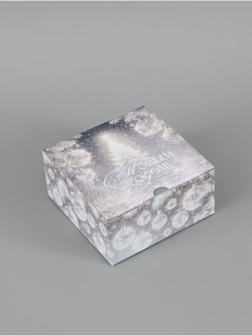Цена за 2 шт. Коробка подарочная, самосборная «Волшебная елочка», 15×15×7 см