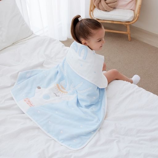 Полотенце детское Крошка Я Magic 95х1005 см, цвет голубой, 100% хлопок, 280 г/м2  фото 8