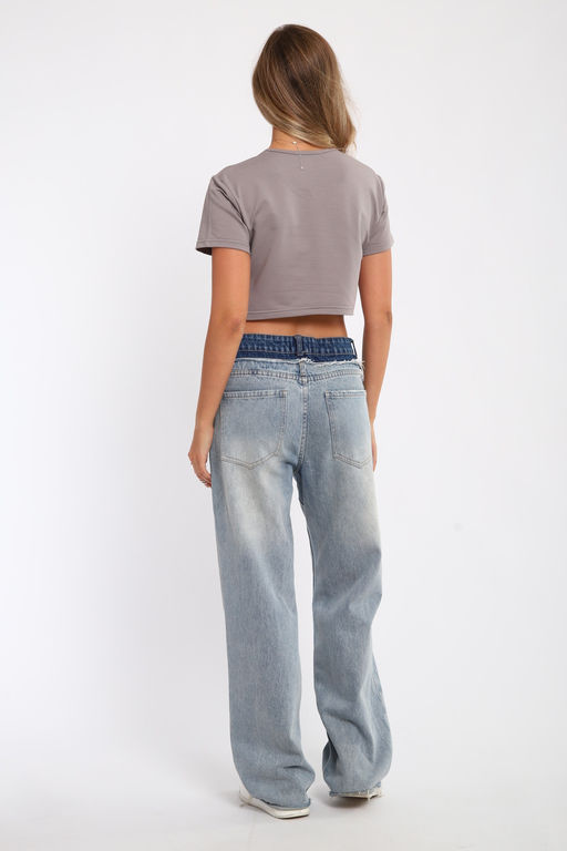 83908 укороченная футболка женская - Натали фото 32