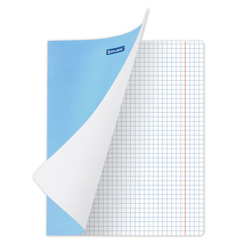 Цена за 6шт. Тетрадь 18 л. BRAUBERG КЛАССИКА NEW клетка, обложка картон, СИНЯЯ, 105699