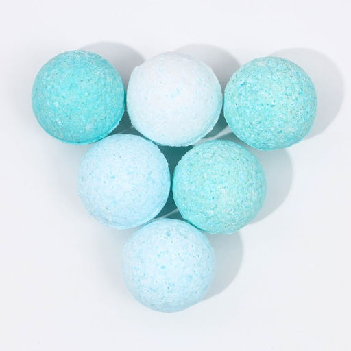 Бомбочки для ванны Блестящего года, аромат свежей мяты, 6?20 г, Чистое счастье