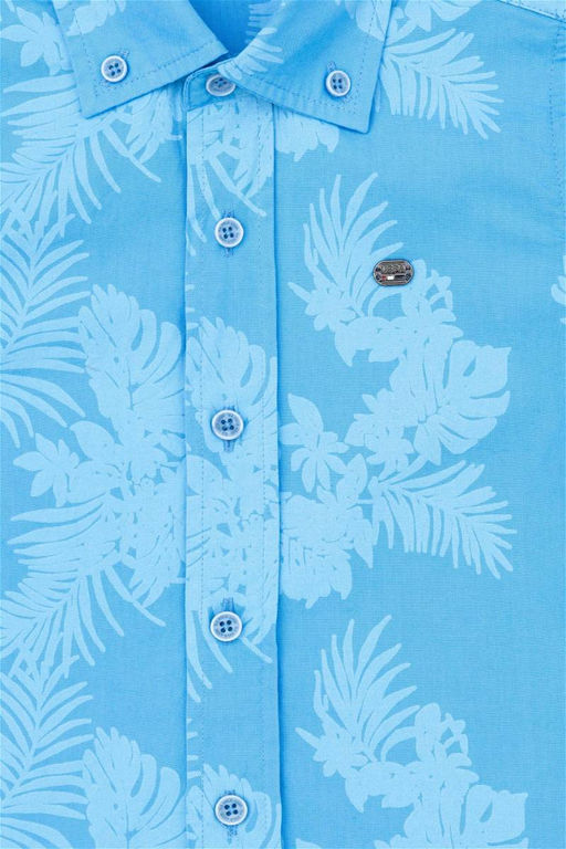 Бирюзовая рубашка с коротким рукавом для мальчика - U.s. polo assn фото 6