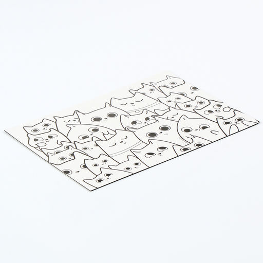 Магнит-раскраска многоразовая «Котики», 14.8×21 см