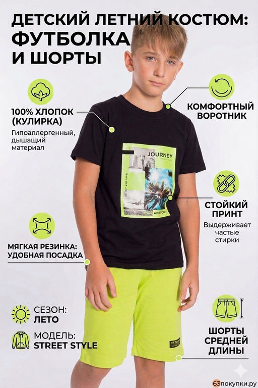 Костюм (футб+шорты) М223077Па