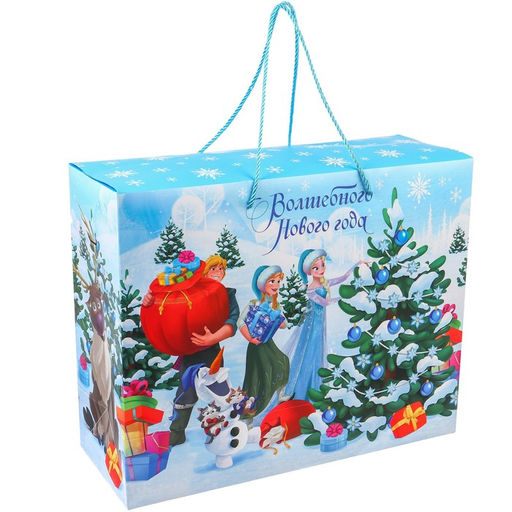 Пакет-коробкаВолшебного Нового Года 19х40х50 см, Холодное Сердце - Disney фото 2