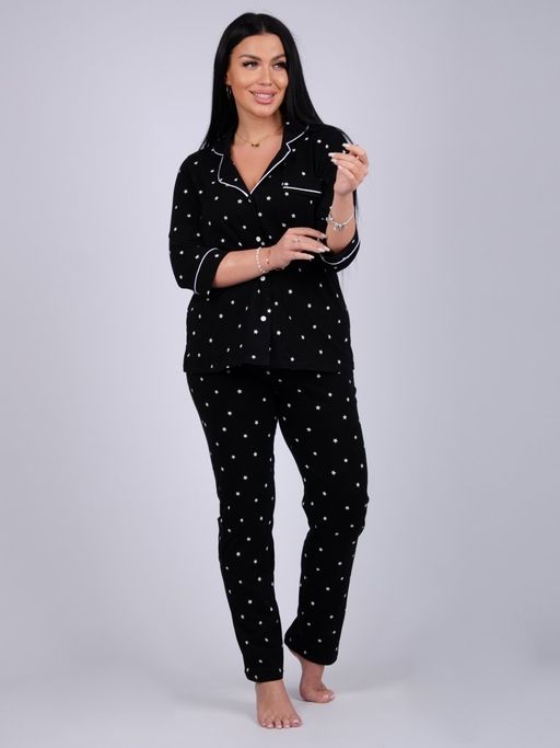 Пижама "Классика" звезды, трикотаж