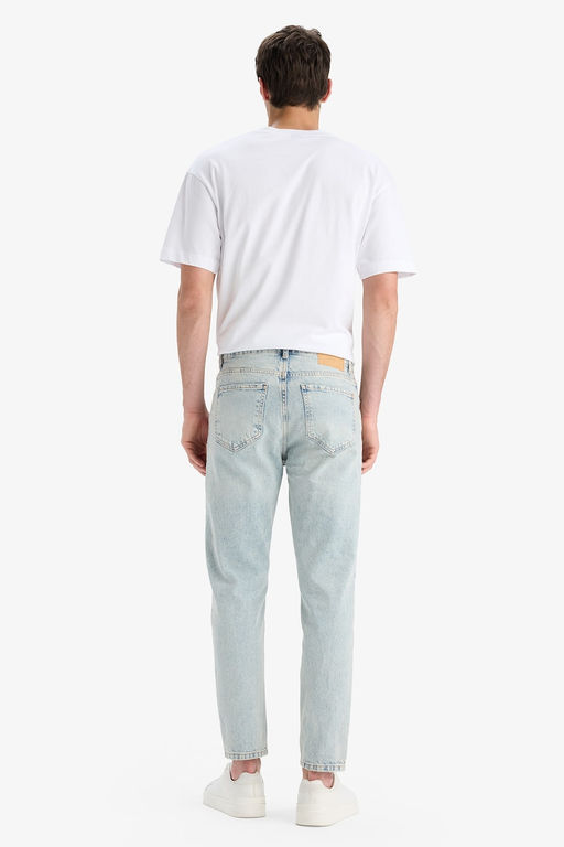 %100 Pamuk Slim Fit Y_ksek bel Dar pa_a Jean Pantolon - Defacto фото 6