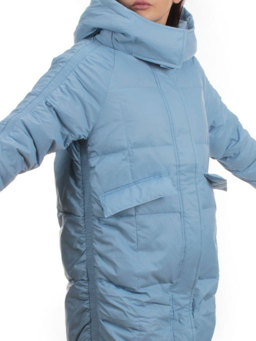 3064 BLUE Пуховик зимний женский (80% пух, 20% перо)