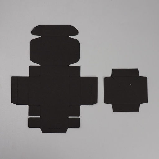 Цена за 5 шт. Коробка под бижутерию, упаковка, «Чёрная», 7.5 х 7.5 х 3 см