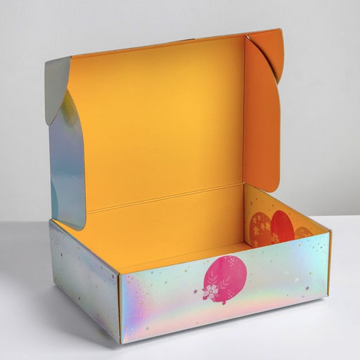 Складная коробка Happy Birthday, 30,5 22 9,5 см - Дарите счастье фото 3