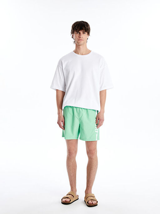 K?sa Boy Bask?l? Erkek Deniz ?ortu