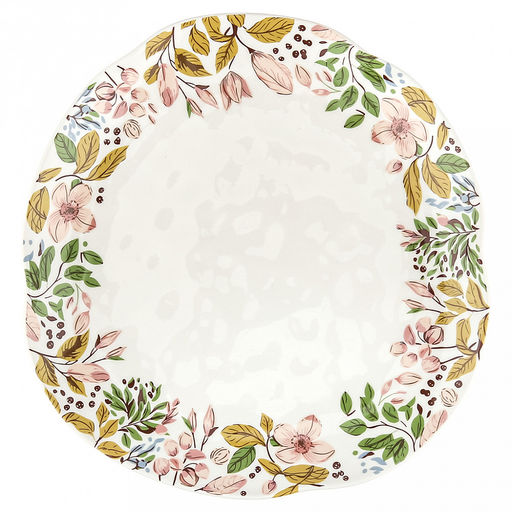 Жасминовый вальс Тарелка мелкая фарфоровая 254х250х25мм, бортовая деколь, ассиметричная форма, в коробке (Китай) - Домашняя мода фото 3