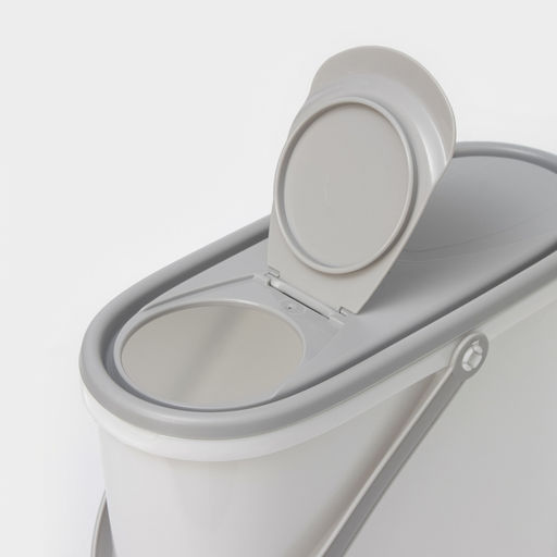 Контейнер для стирального порошка, 5 л, 11×24.6×32 см, серый