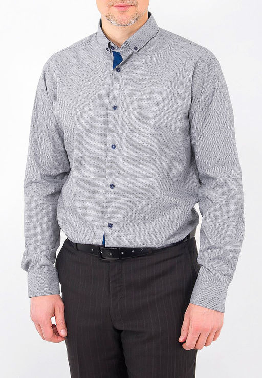 Сорочка мужская длинный рукав GREG 323/131/1053/Z/P/b/1  фото 8