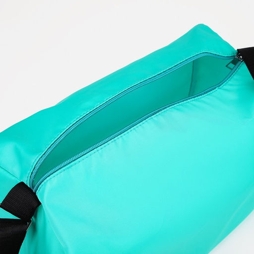 Сумка спортивная на молнии, регулируемый ремень, цвет бирюзовый - Simaland фото 4