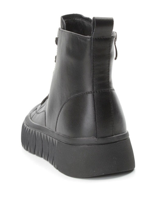 04-YSN2285-1 BLACK Ботинки женские зимние (натуральная и искусственная кожа, шерсть)