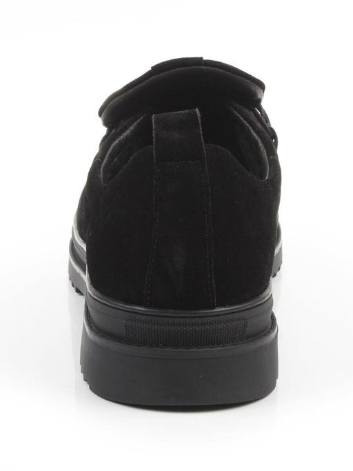 05-1829M-8-328 BLACK Ботинки зимние мужские (натуральная замша, натуральный мех)