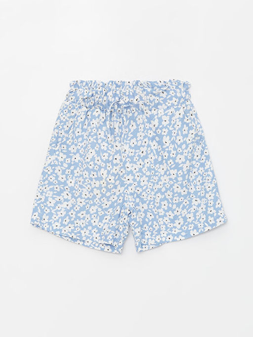 Beli Lastikli Desenli K?z ?ocuk ?ort