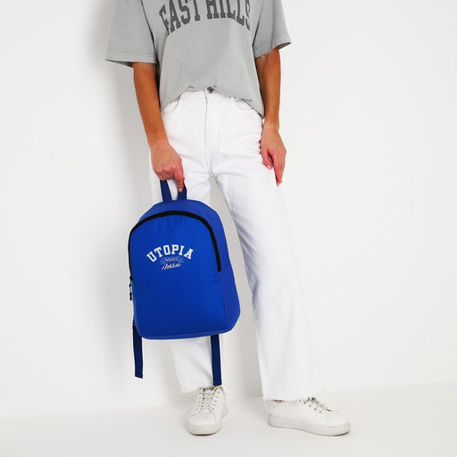 Рюкзак текстильный Utopia, 38х14х27 см, цвет синий - Nazamok фото 12