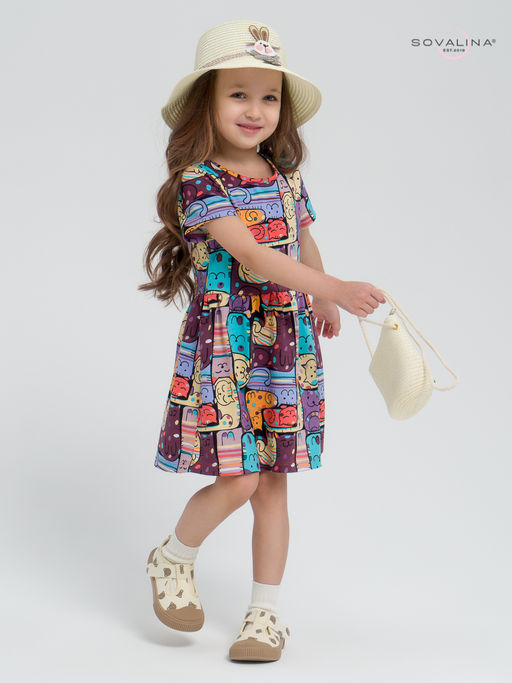 Платье Лето коты в горошек new - Sovalina фото 11